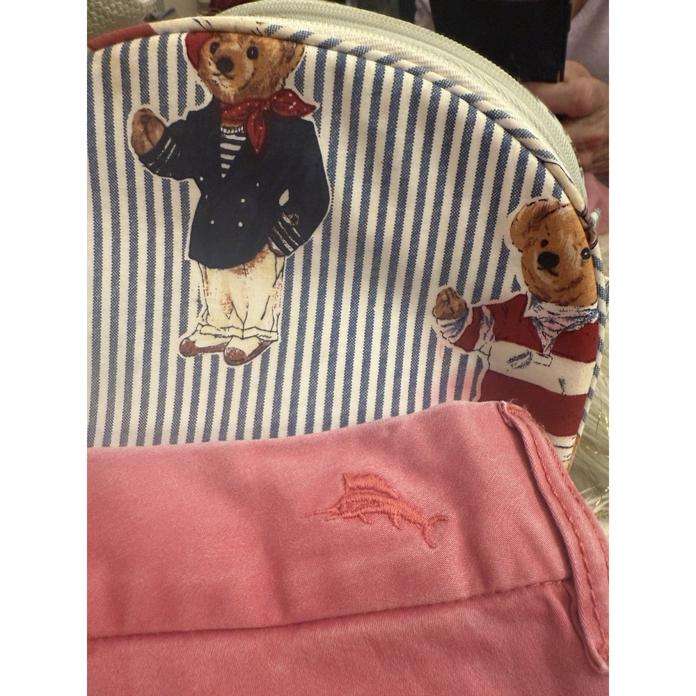 Tommy Bahama Borocay Coral Pink Chino Pants 34x32 Straight Prep Luxury - Picture 7 of 16